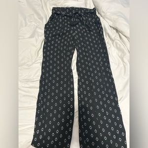 Old Navy Flowy Pants with Tie Belt